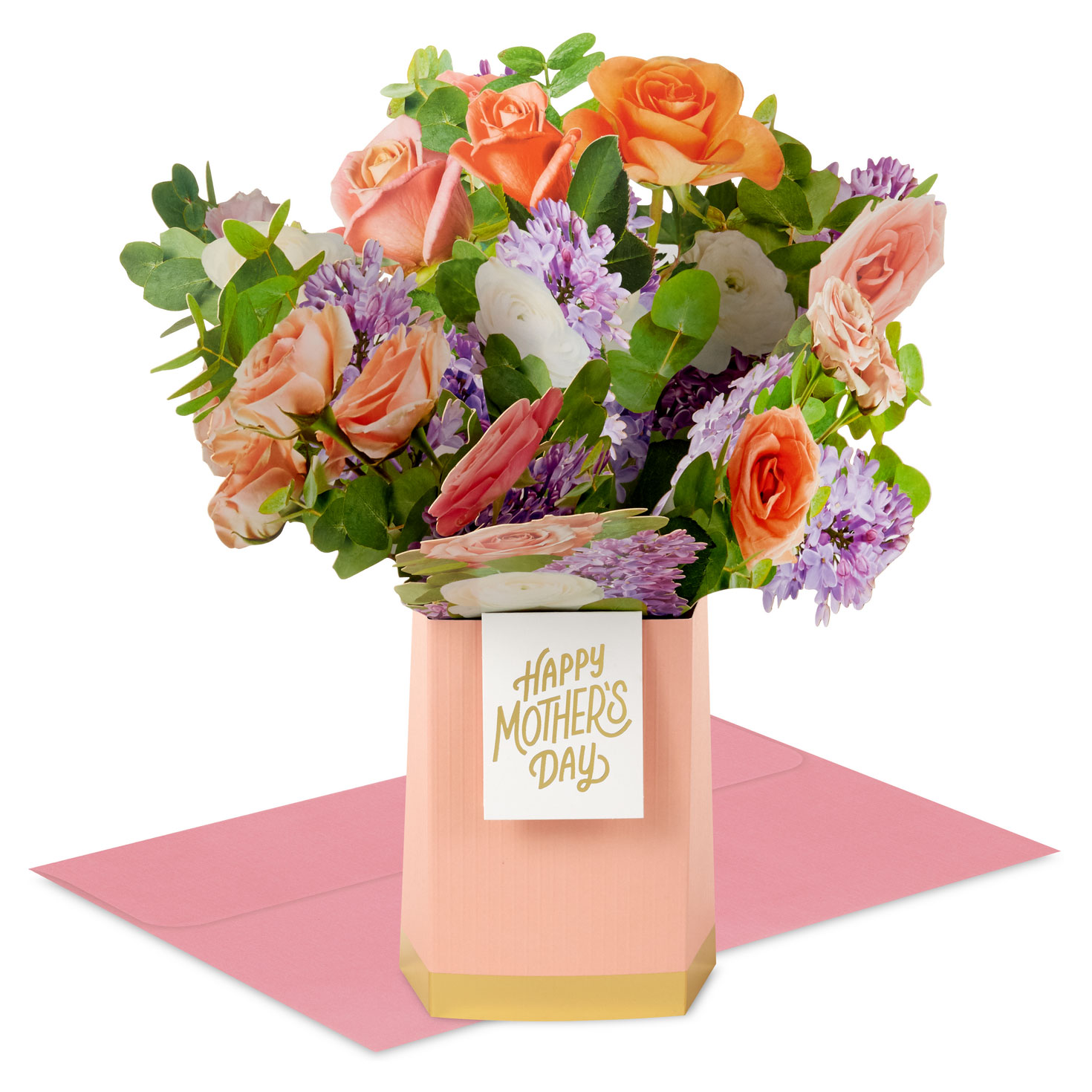 Jumbo Flower Bouquet in Vase 3D Pop-Up Mother’s Day Card
