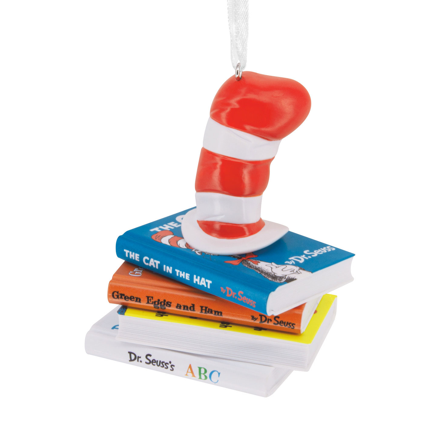 Dr. Seuss™ Hat on Books Hallmark Ornament