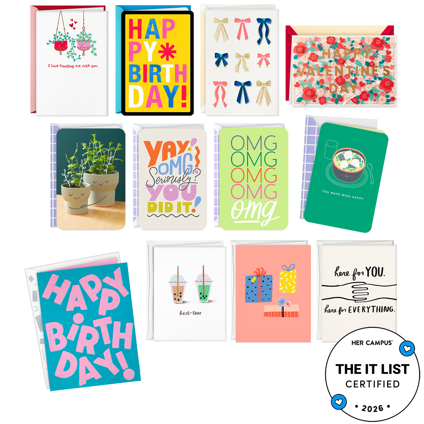 Her Campus™ Ready for Every Moment Hallmark Card Set