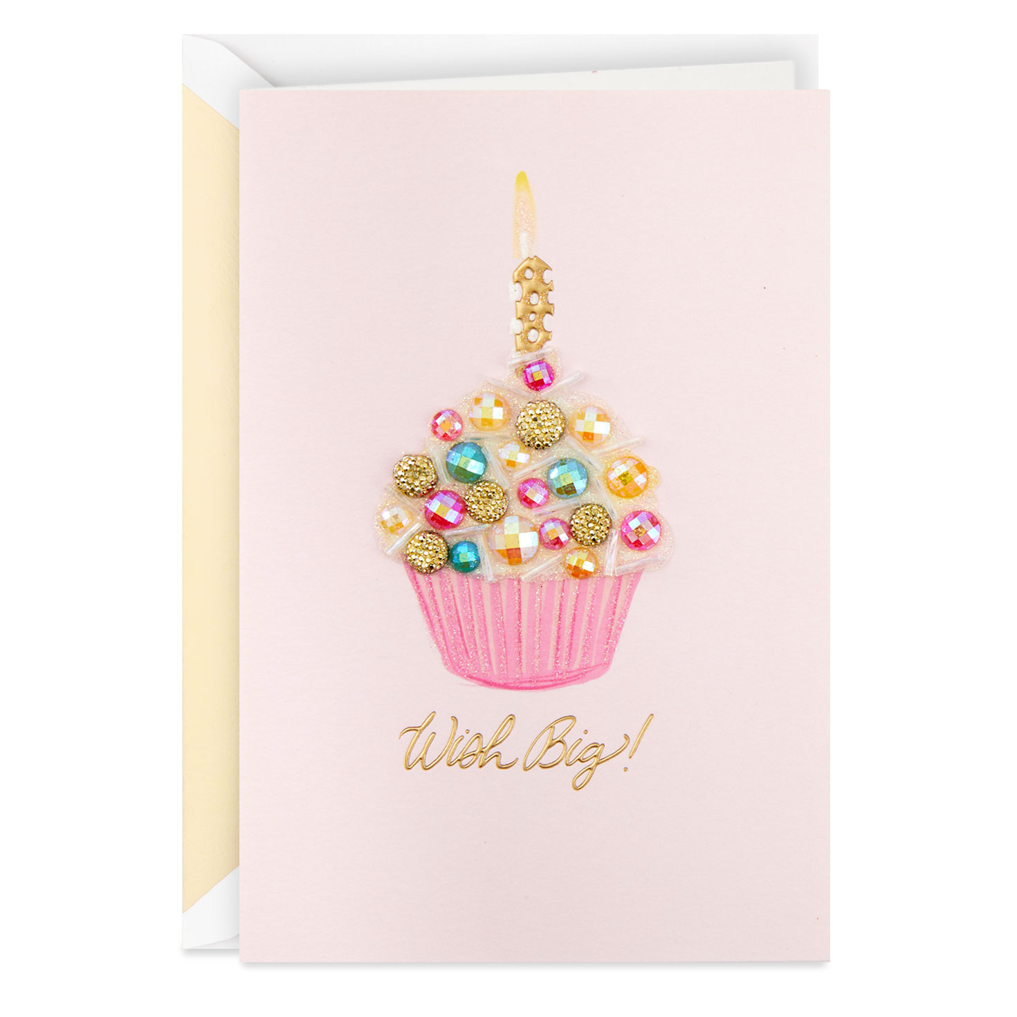 Wish Big Cupcake Birthday Card