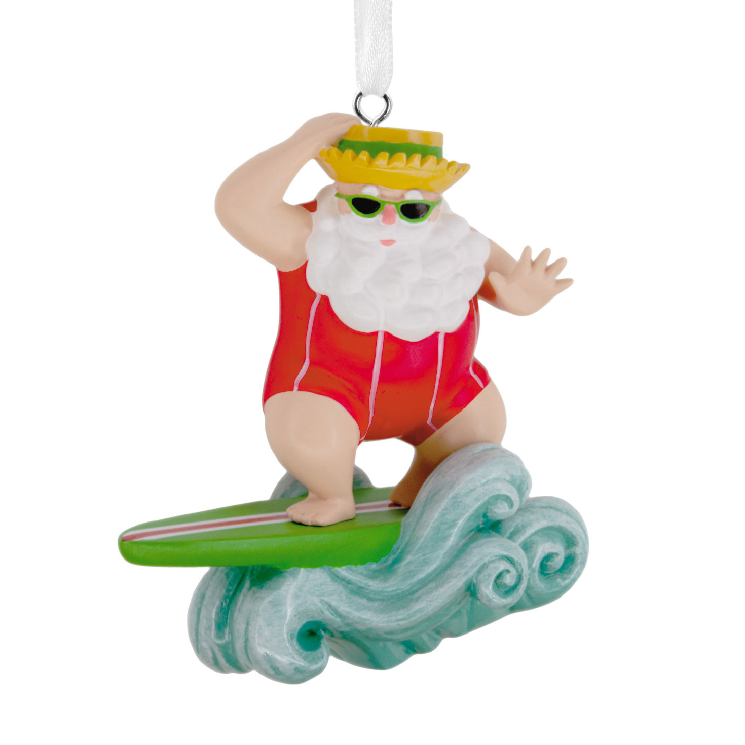 Surfing Santa Hallmark Ornament